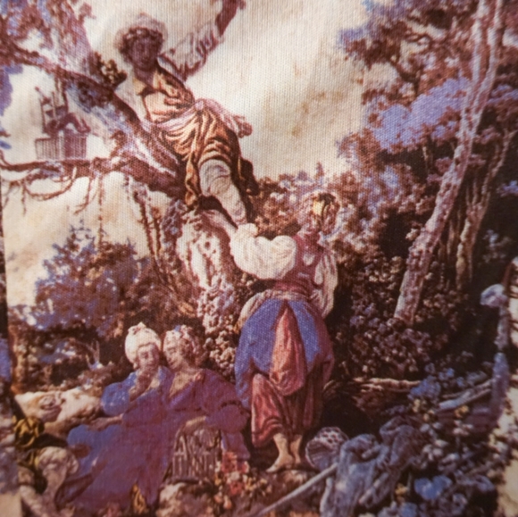 VTG 70s Novelty Print Maxi Dress - Picture 5 of 6